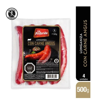 Longaniza Con Carne Angus 500g