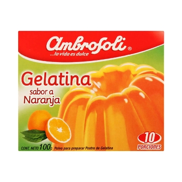 Gelatina Naranja Ambrosoli 100g